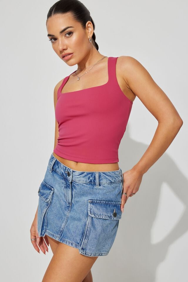 Blue Garage Denim Women Skorts | A-5643912