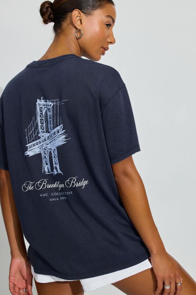 Blue Garage Ex Boyfriend Women T Shirts | A-0254379