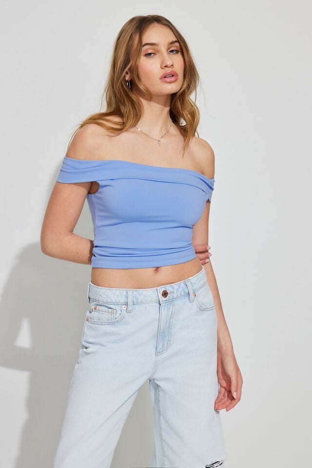 Blue Garage Fiona Off Shoulder Women T Shirts | A-1596078