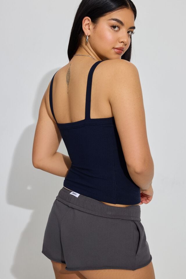 Blue Garage Kasey Scoop Neck Ribbed Cami Women Tank Top | A-3720195
