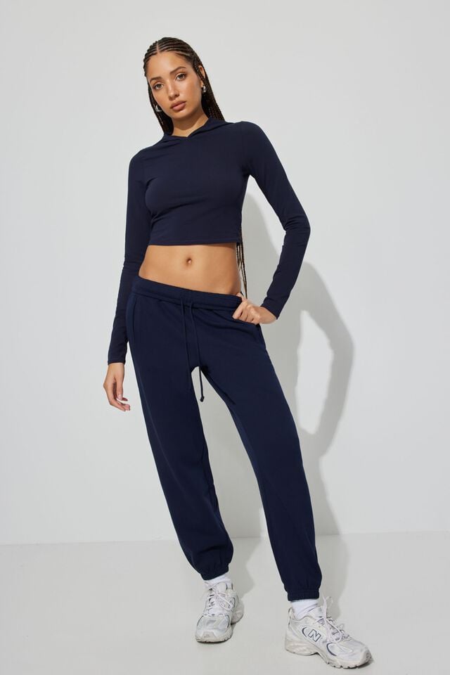 Blue Garage Mid Rise Women Sweatpants | A-2053746
