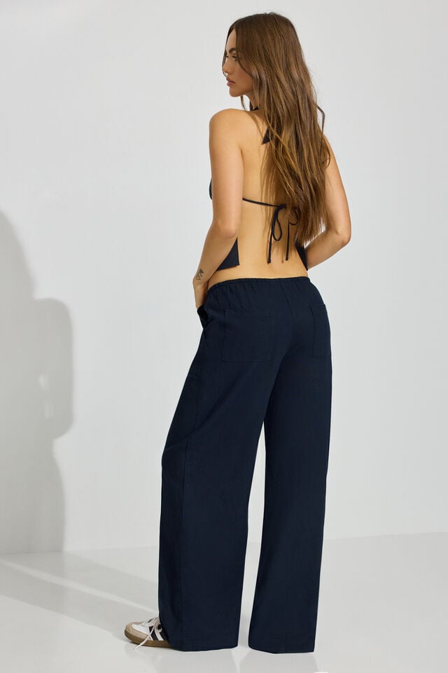 Blue Garage Millie Linen Pull-on Women Pants | A-7163298