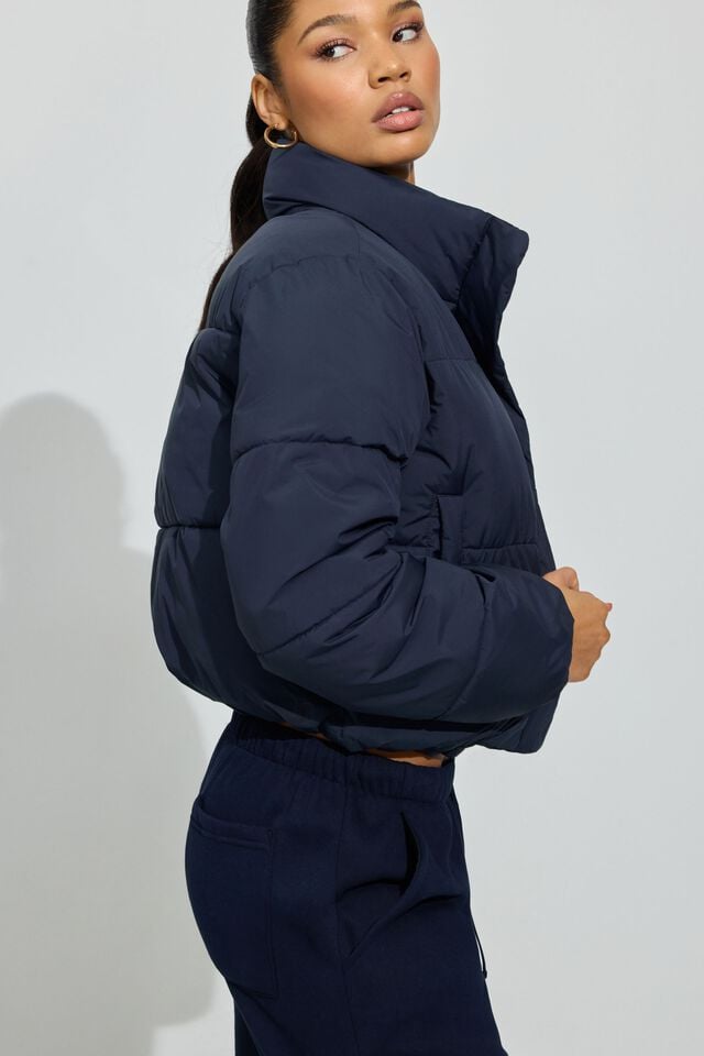 Blue Garage Mini Women Down Jackets | A-4572839