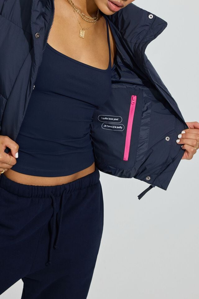 Blue Garage Mini Women Down Jackets | A-4572839