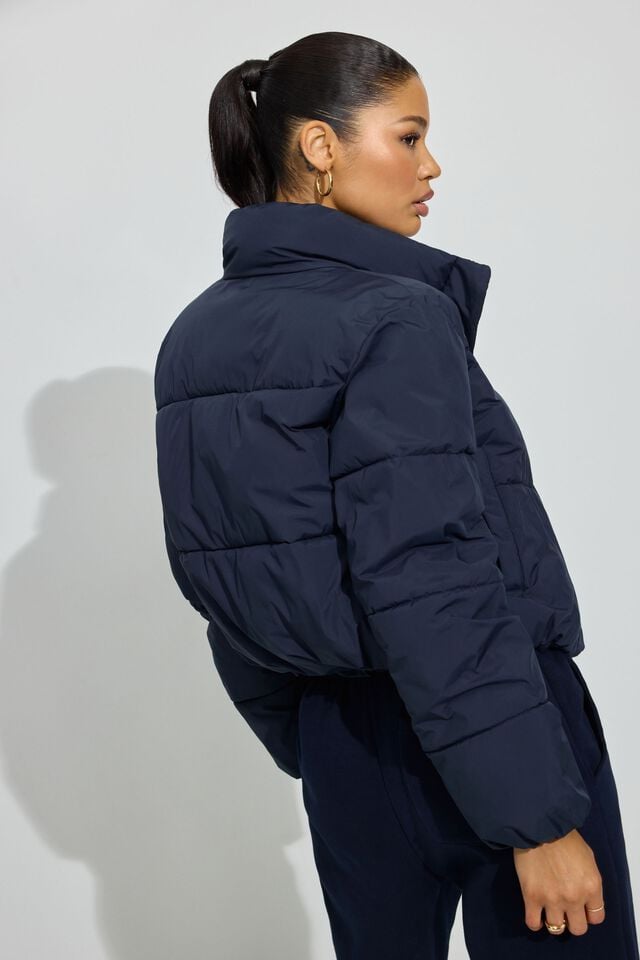 Blue Garage Mini Women Down Jackets | A-4572839