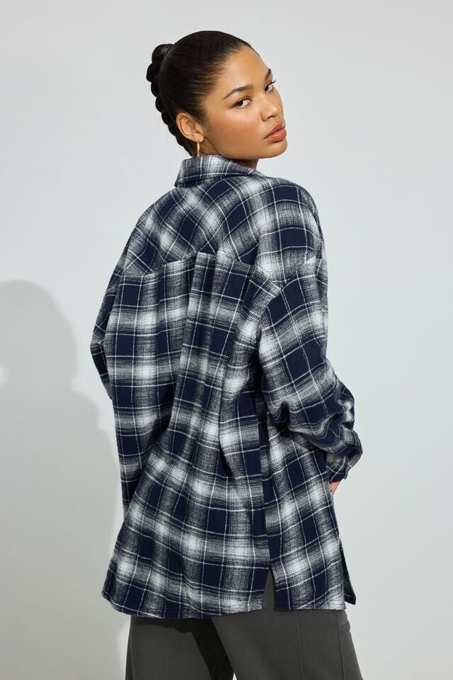 Blue Garage Noah Plaid Button-up Women Long Sleeve | A-0741698