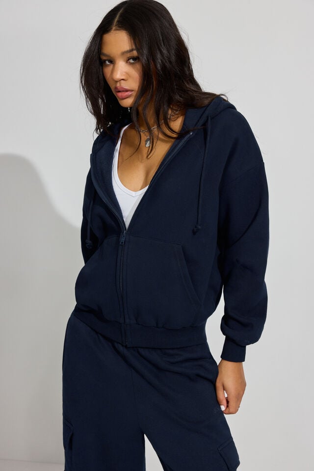 Blue Garage Ultrafleece Full Zip Women Hoodie | A-1580267