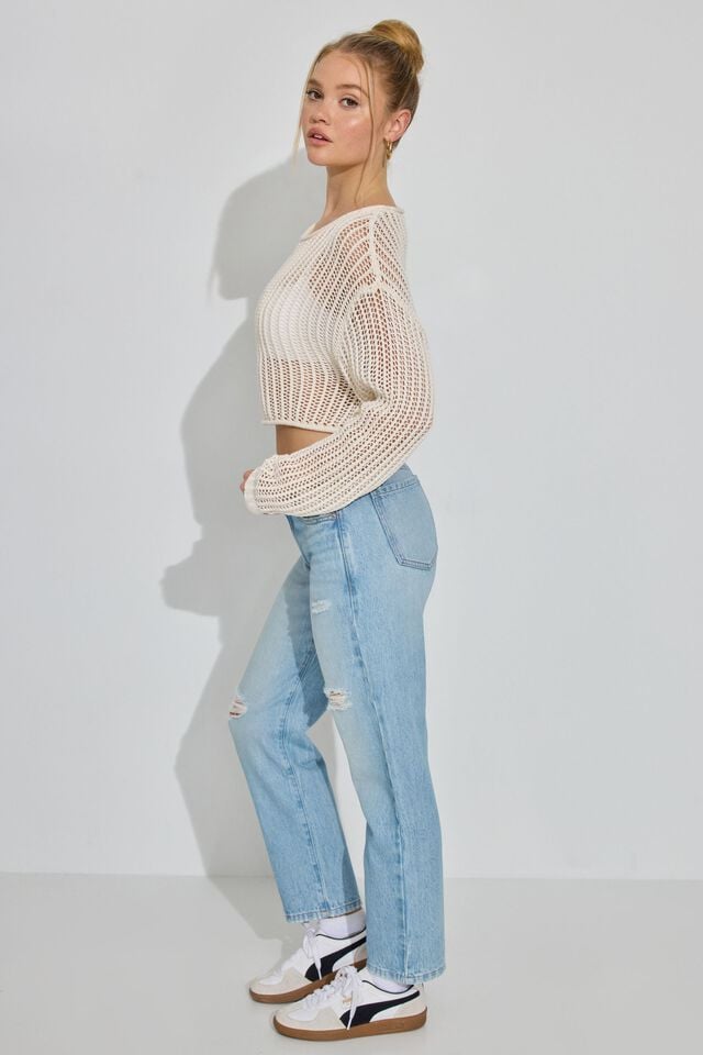 Blue Garage Vintage Straight Women Jeans | A-9537481