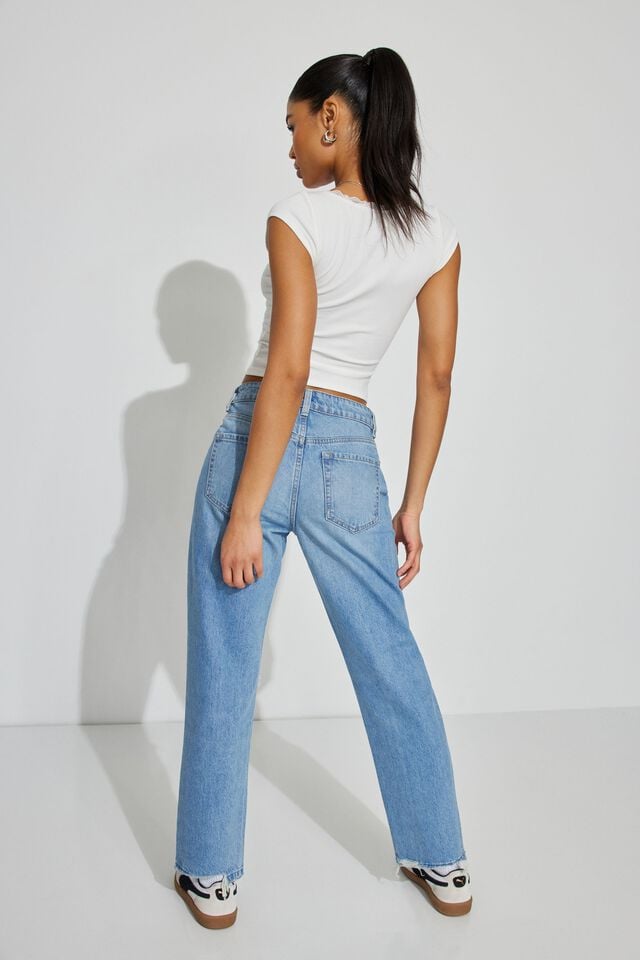 Blue Garage Vintage Straight Women Jeans | A-1482079