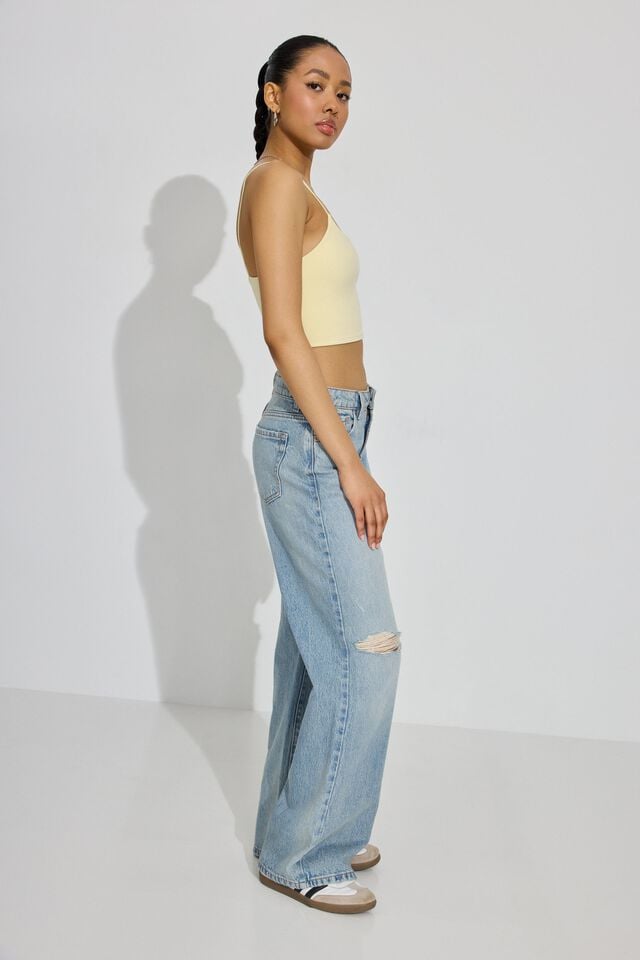 Blue Garage Wide Leg Women Jeans | A-5612789