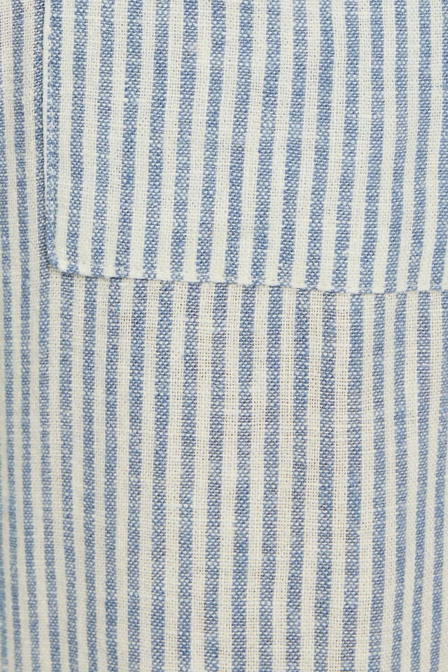 Blue Stripes Garage Millie Linen Pull-on Women Pants | A-0271348