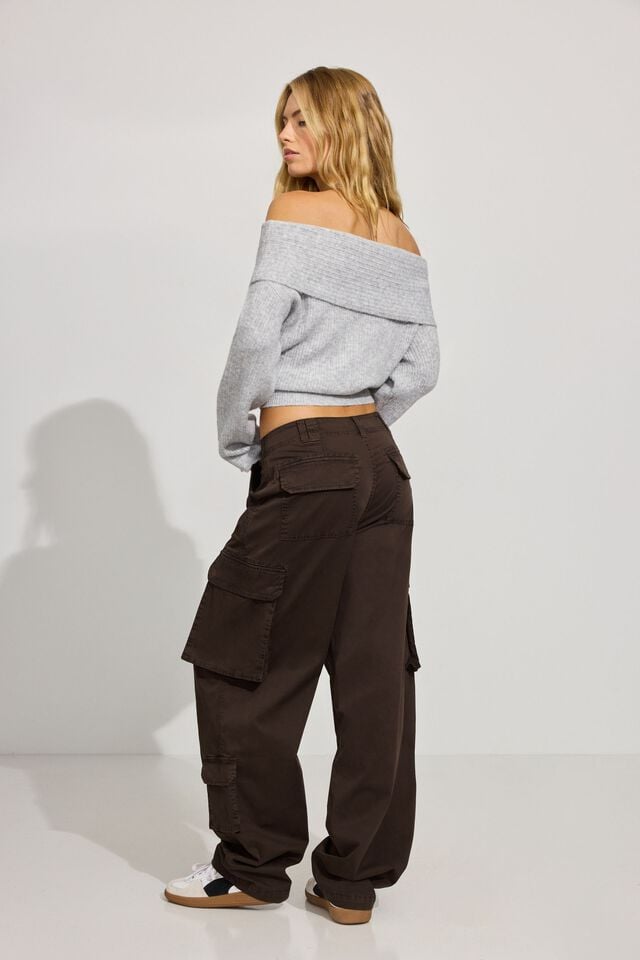 Brown Garage Ashton Barrel Women Cargo Pants | A-2659710