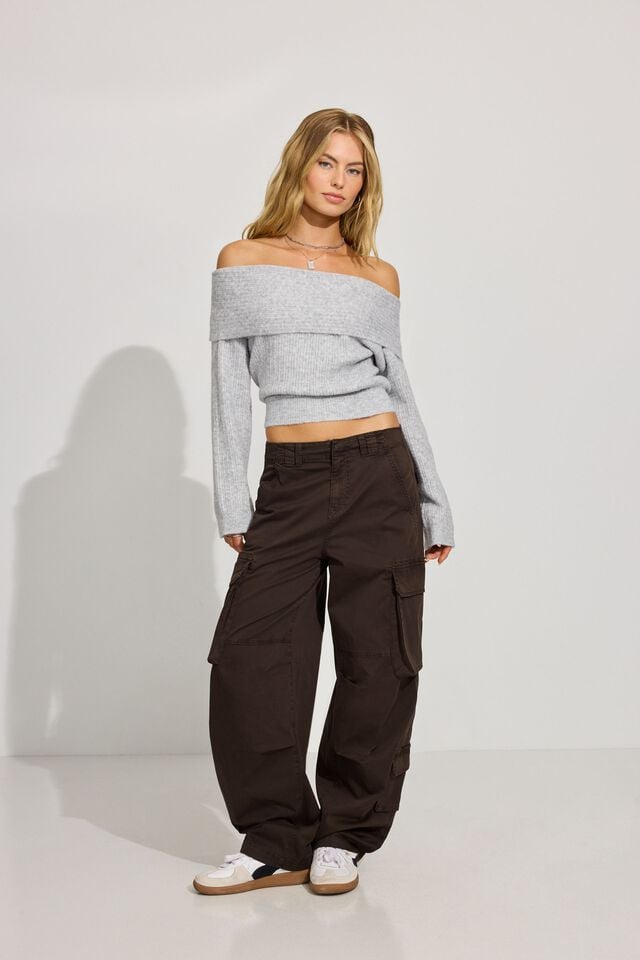 Brown Garage Ashton Barrel Women Cargo Pants | A-2659710