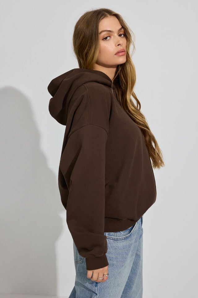 Brown Garage Ultrafleece Women Hoodie | A-4671320