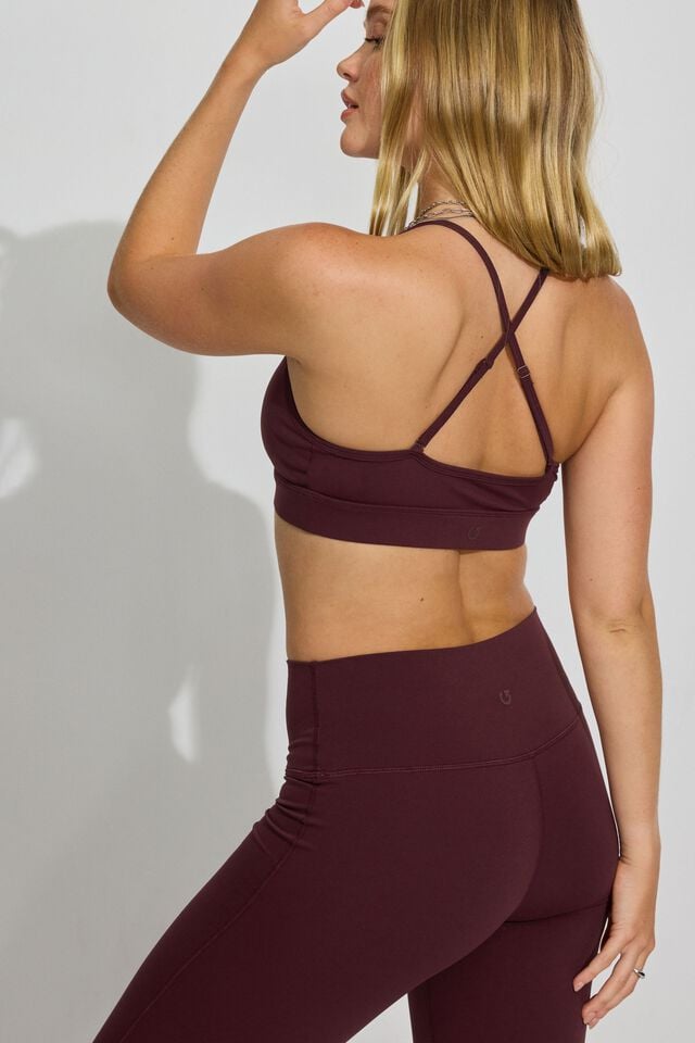 Burgundy Garage Softactive Triangle Women Bra | A-5601394