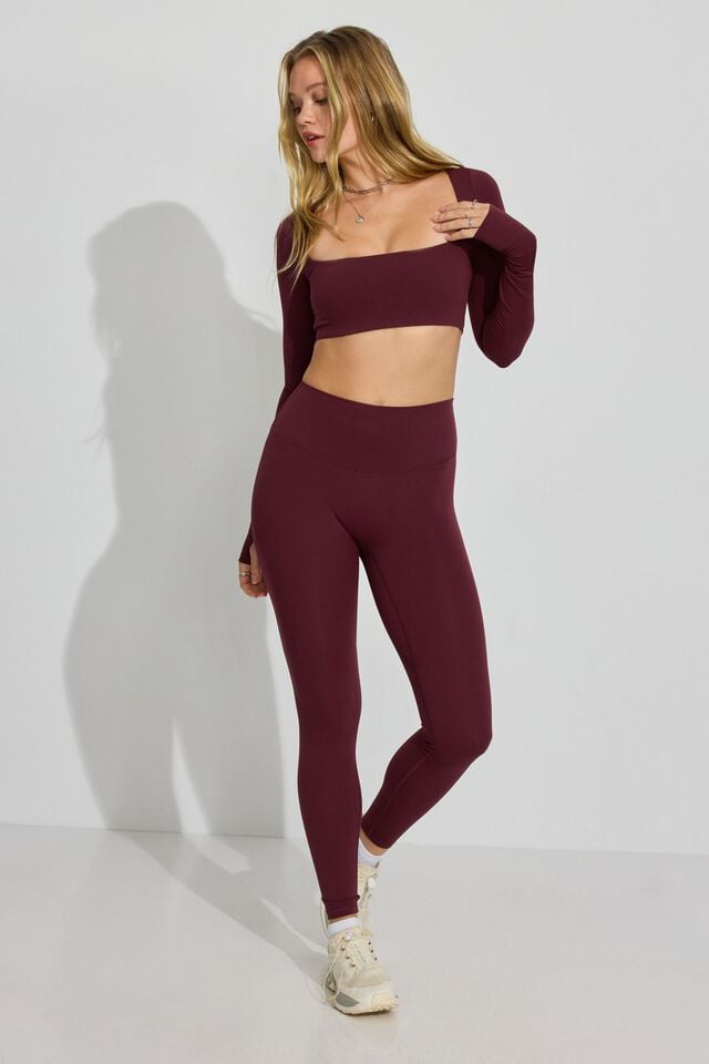 Burgundy Garage Softactive Women Long Sleeve | A-6105928