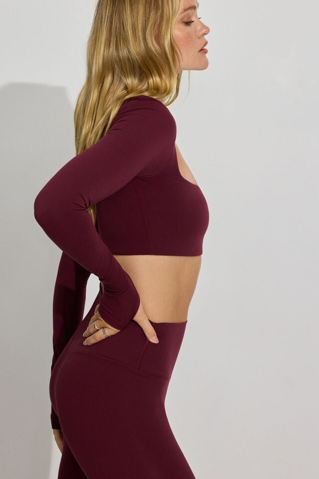 Burgundy Garage Softactive Women Long Sleeve | A-6105928