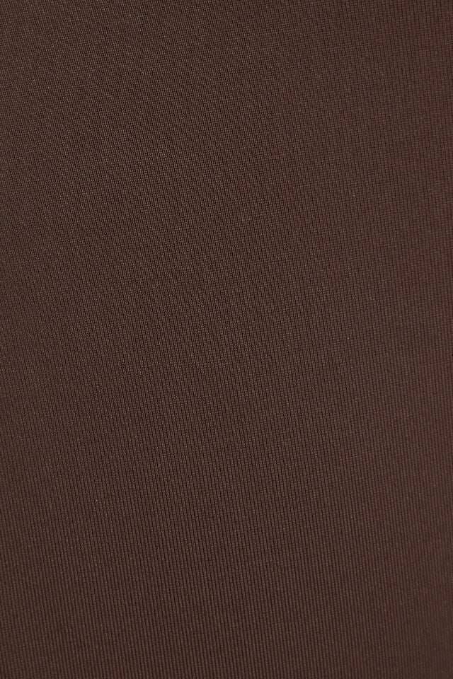 Coffee Brown Garage Slider Triangle Women Bikini Top | A-4068273