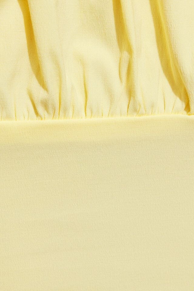 Cream Yellow Garage Margot Milkmaid Short Sleeve Women T Shirts | A-6217584