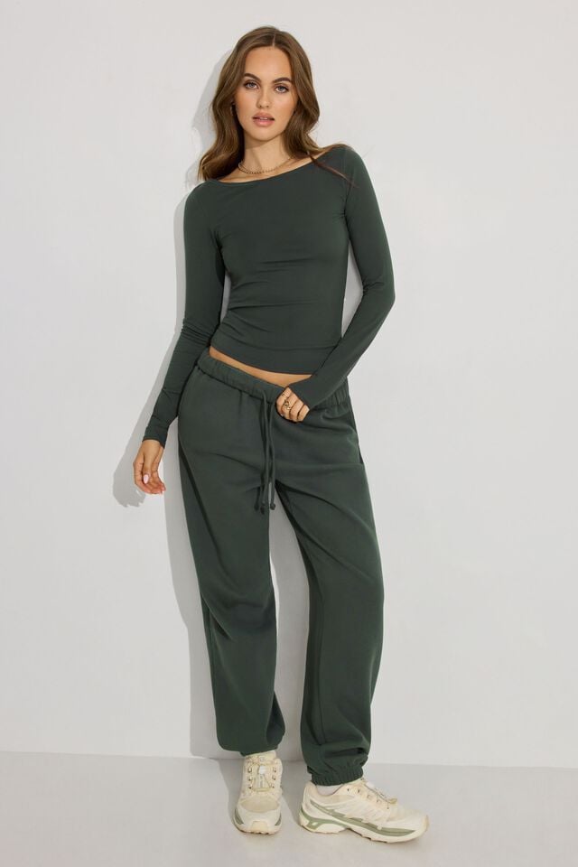 Dark Green Garage Estelle Women Long Sleeve | A-6104397