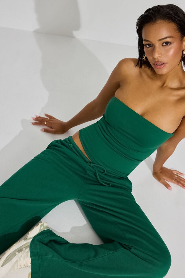 Green Garage Sleek Longline Tube Women Tank Top | A-5973801