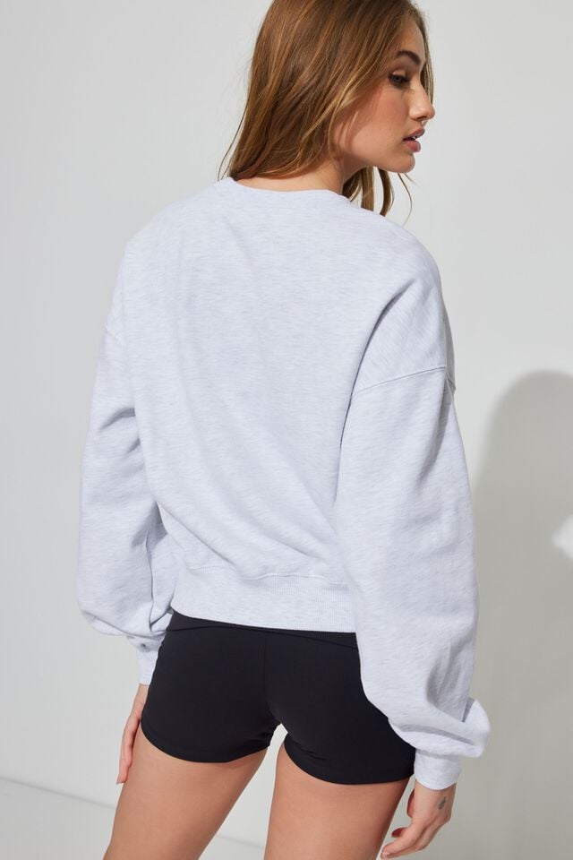 Grey Garage Bubble Crew Neck Women Sweatshirts | A-9846037