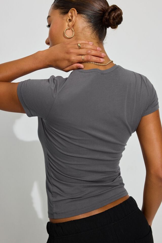 Grey Garage Estelle Longline Women T Shirts | A-3470951