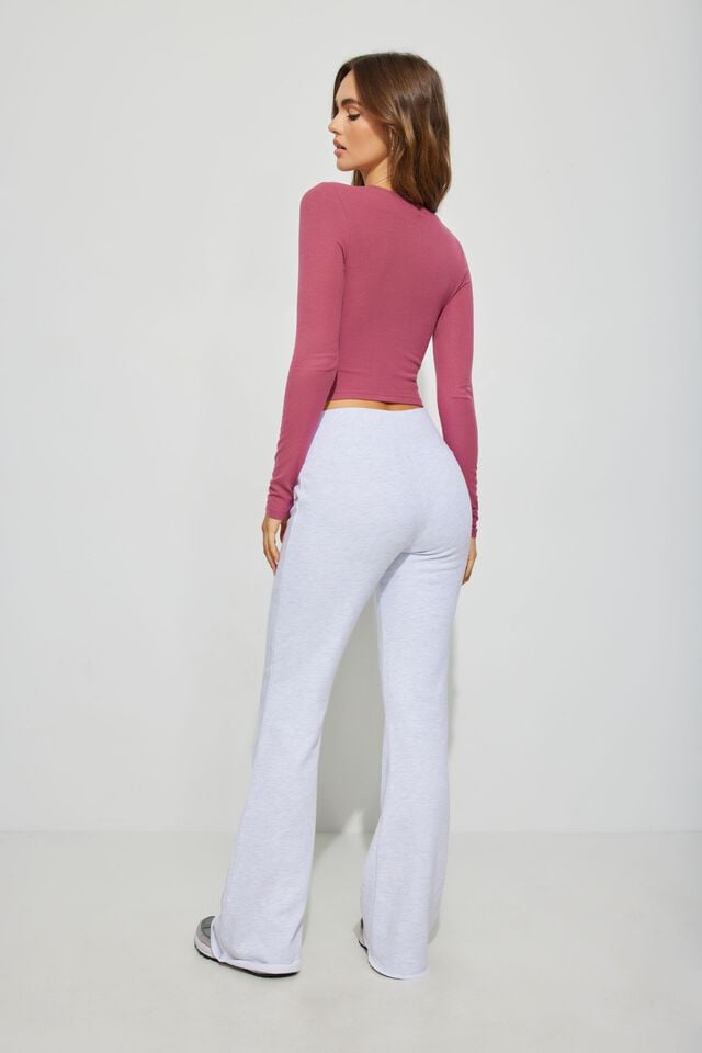 Grey Garage Fit And Flared Women Sweatpants | A-8307416