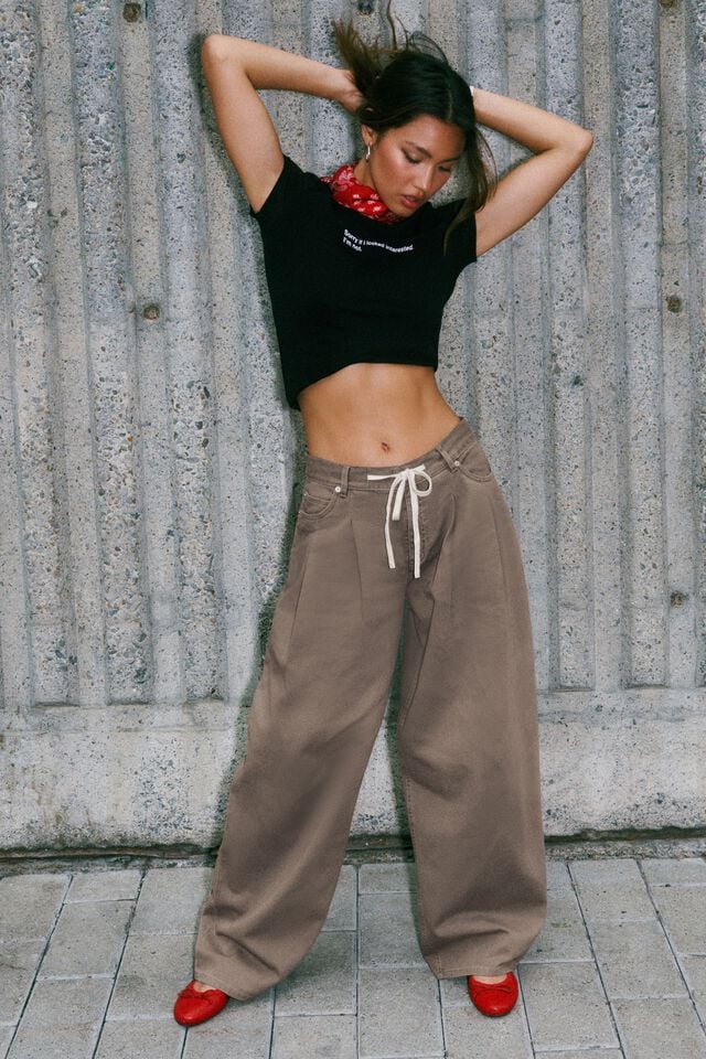 Grey Garage Kenzie Low Rise Women Pants | A-5386094