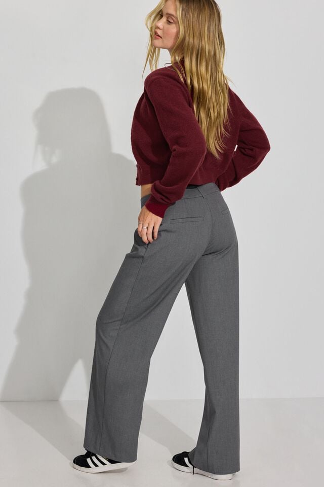 Grey Garage Low Rise Relaxed Women Pants | A-4975182