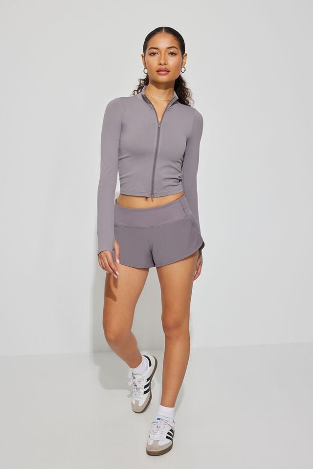 Grey Garage Micro Active Women Shorts | A-2830516