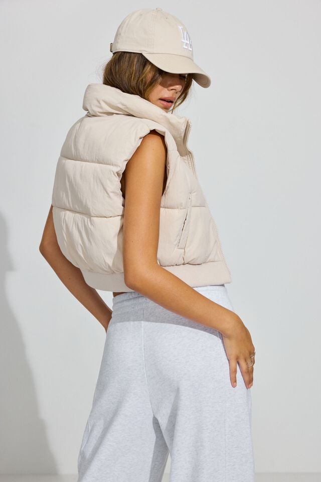 Grey Garage Mini Women Puffer Vest | A-3645792