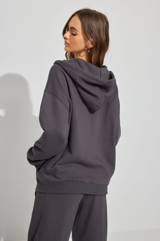 Grey Garage Oversized Zippie Women Hoodie | A-8492073