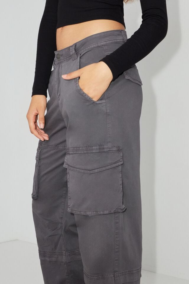 Grey Garage Remi Straight Women Cargo Pants | A-4596872