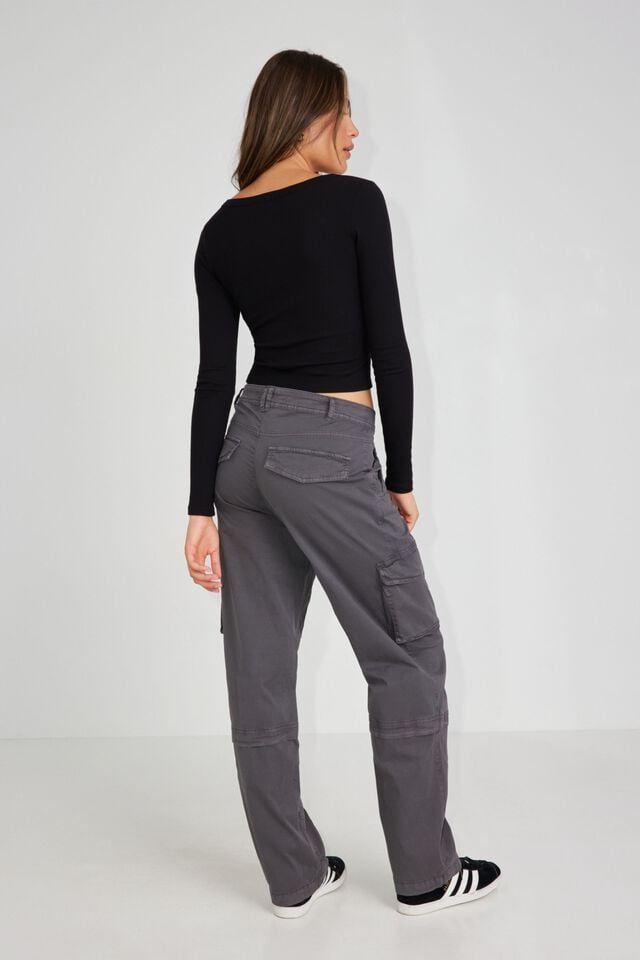 Grey Garage Remi Straight Women Cargo Pants | A-4596872