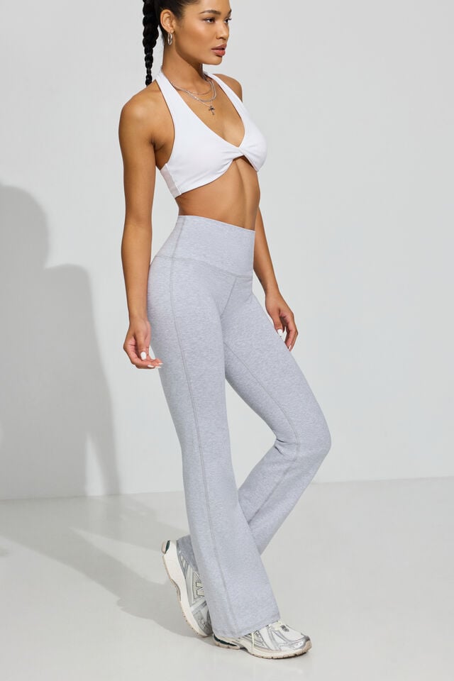 Grey Garage Soft Cotton Flare Women Leggings | A-7504193