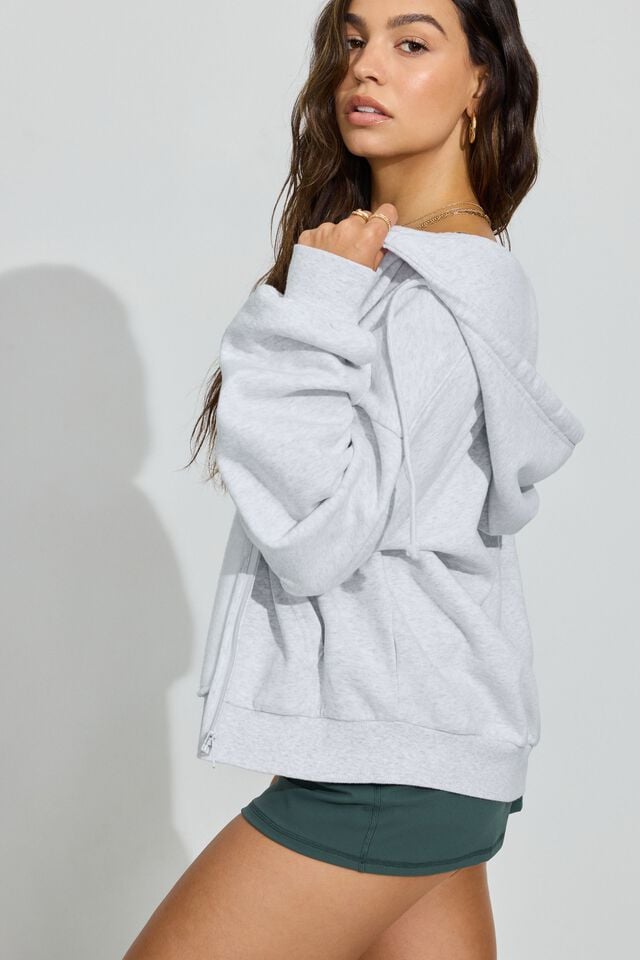 Grey Garage Ultrafleece Full Zip Women Hoodie | A-1789563