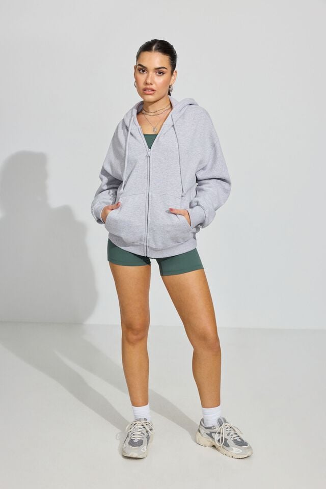 Grey Garage Ultrafleece Full Zip Women Hoodie | A-3145760