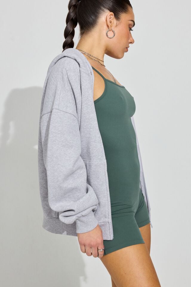 Grey Garage Ultrafleece Full Zip Women Hoodie | A-3145760
