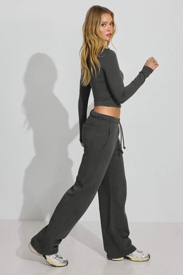 Grey Garage Ultrafleece Straight Leg Women Sweatpants | A-4259137