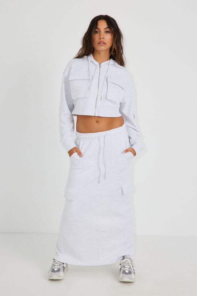 Grey Garage Utility Maxi Women Skirts | A-5036128