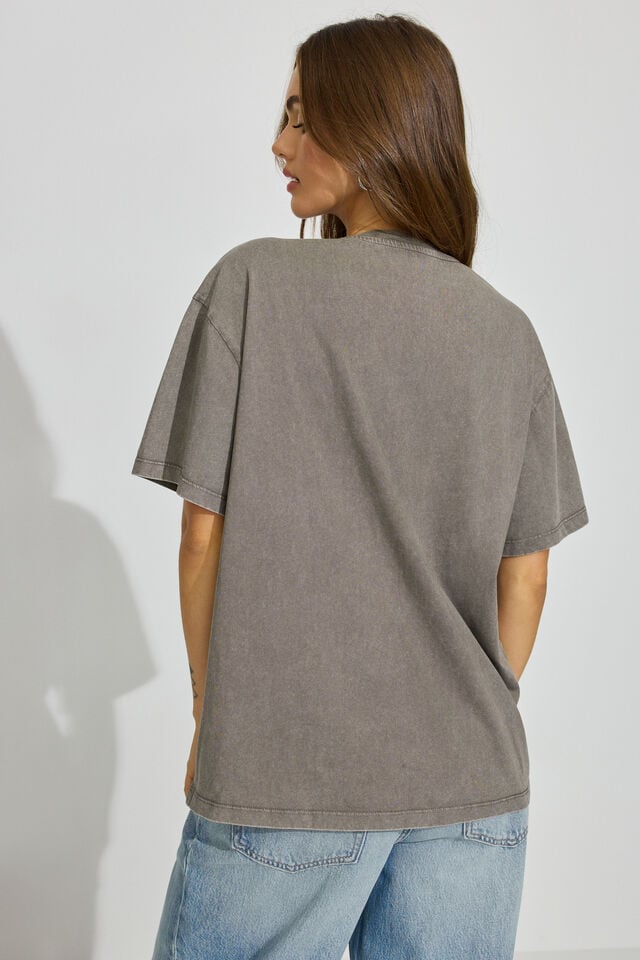 Grey / Dark Red Garage Ex Boyfriend Women T Shirts | A-2397854