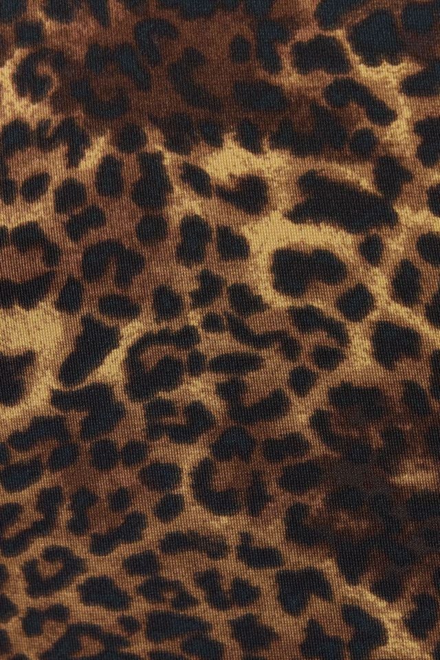 Leopard Garage One Shoulder Neck Tie Women Tank Top | A-4759138