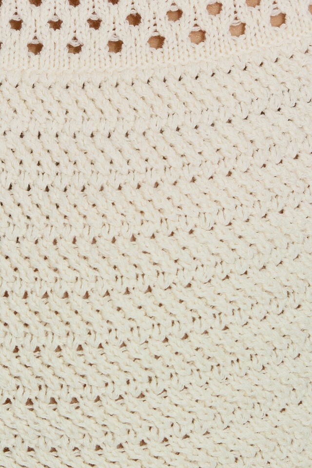 Light Blue / White Garage Crochet Women Shorts | A-1950876