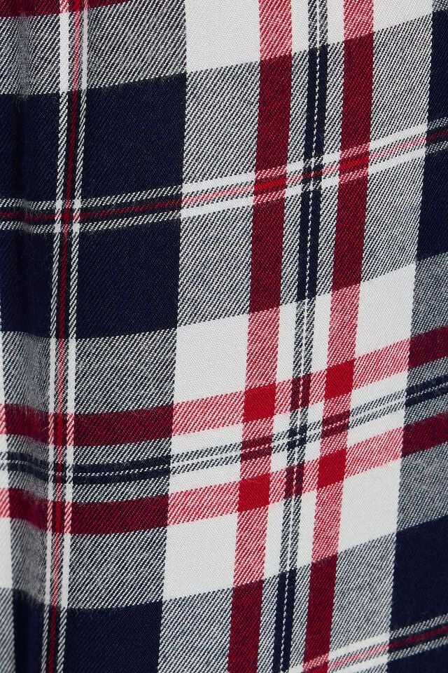 Navy Garage Flannel Women Pants | A-9820765