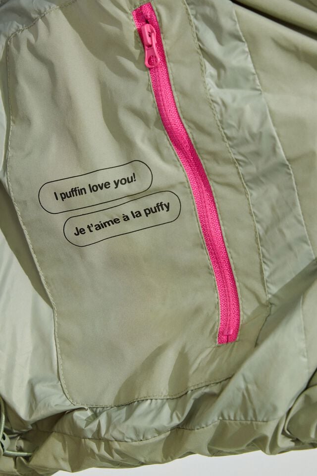 Olive Green Garage Mini Women Down Jackets | A-7895136