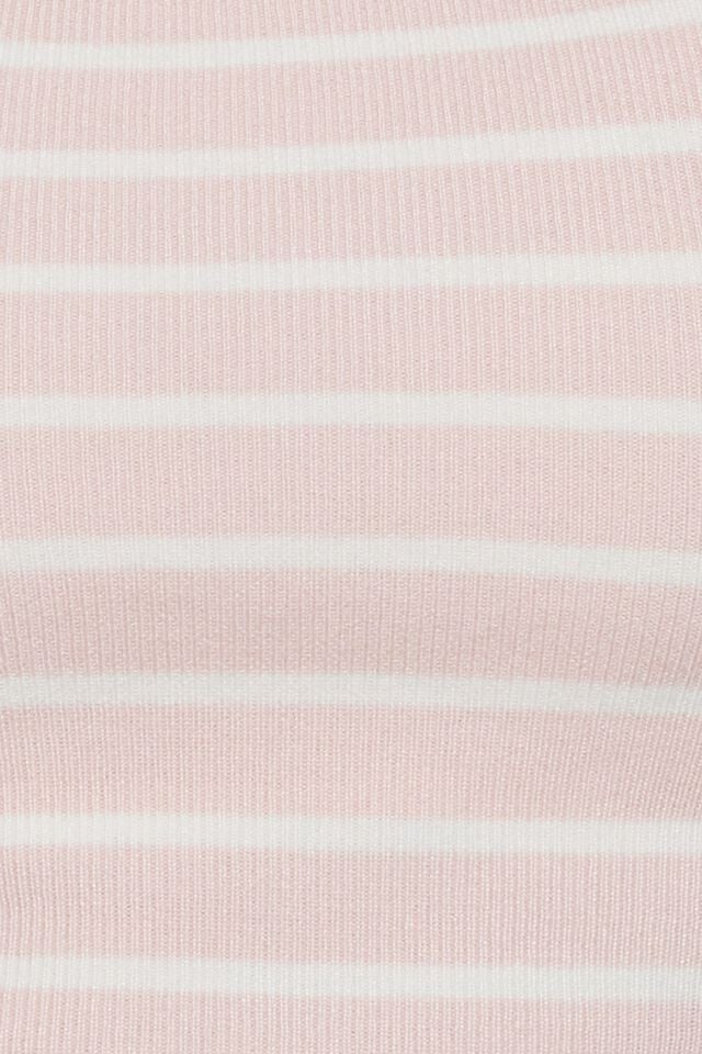 Pink / White Garage Short Sleeve Off Shoulder Women Sweater | A-3701468