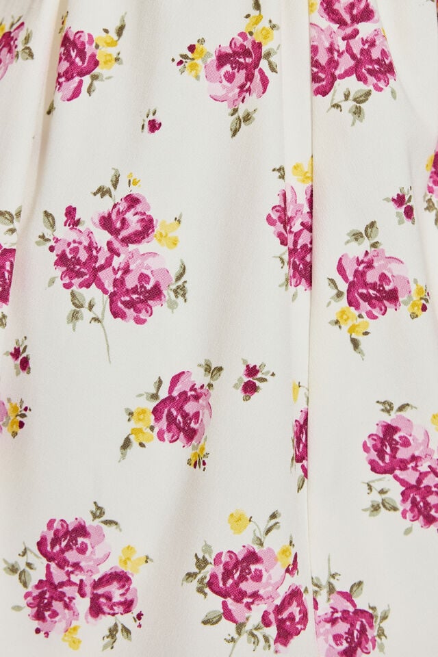 Pink / Yellow Garage Plunge V-neck Women Dress | A-7185903