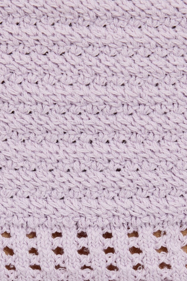 Purple Garage Crochet Tube Women Tank Top | A-4928135