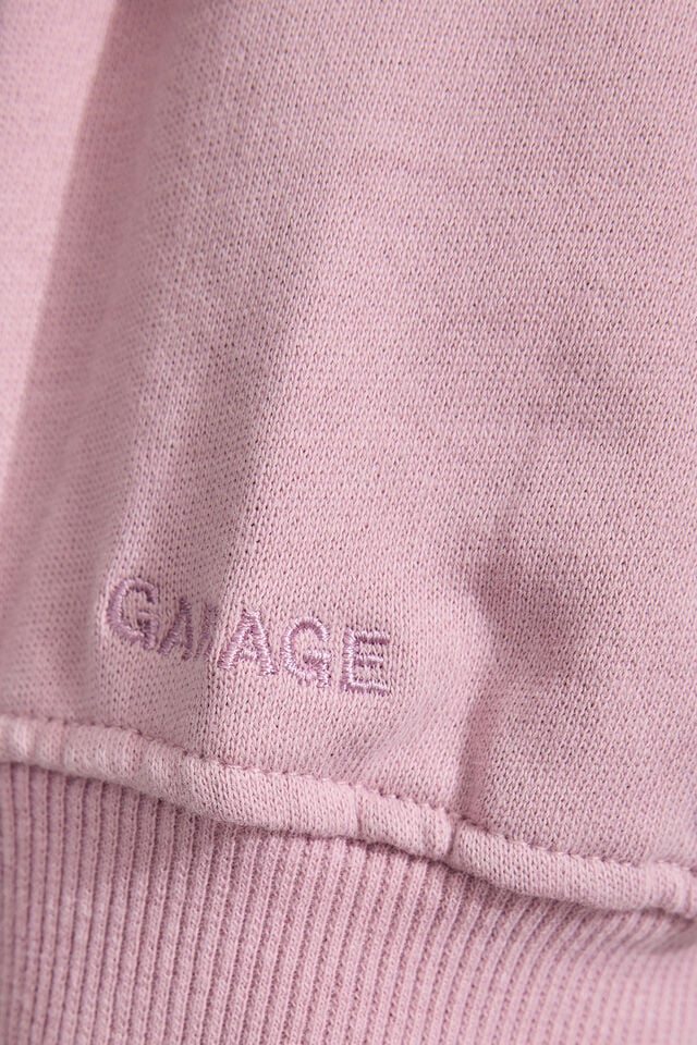 Purple Garage Soft Terry Boxy Off Shoulder Women Sweatshirts | A-2306584